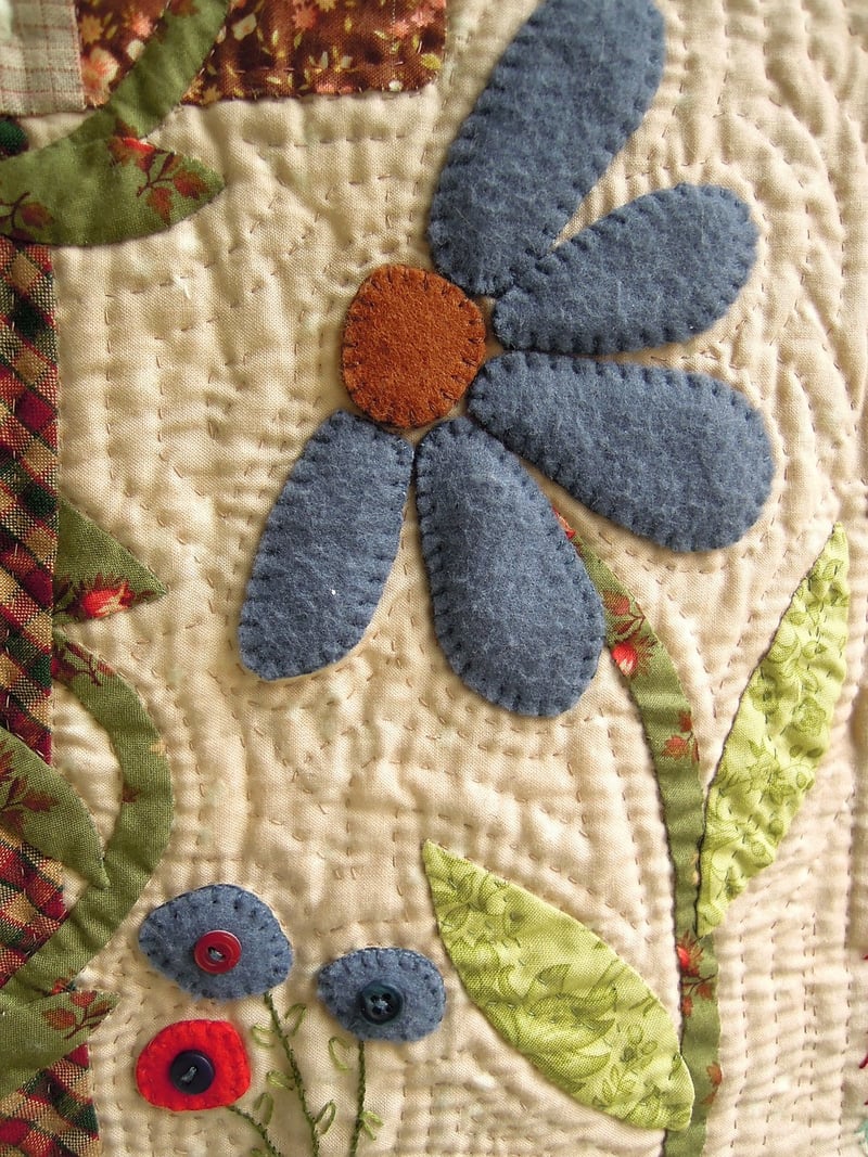 Vintage Fabric Patchwork Quilt